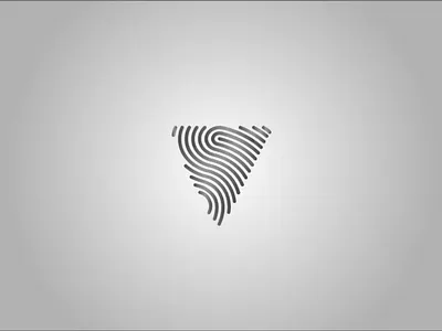 Daily logo challenge #4 One letter logo'V' adobe illustrator cc daily logo challenge illustrator self initial thumbprint v watermark
