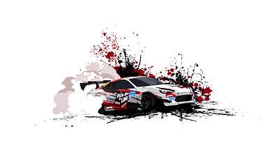 gt86 Nikita Shikov car illustration vector