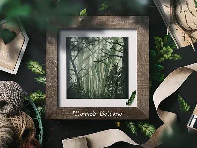 Mystical Forest art creative market darkart forest illustration interior mystical mythology painting traditional art watercolor witch style