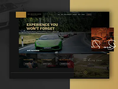 Drivers Room design typography uidesign ux