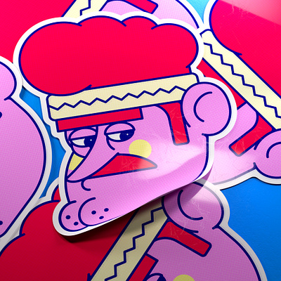 STICKER SEÑOR 3d c4d character illustration man octane people render sticker vector
