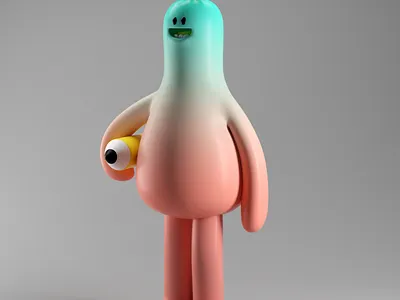 MONSTER 3d c4d character monster octane render