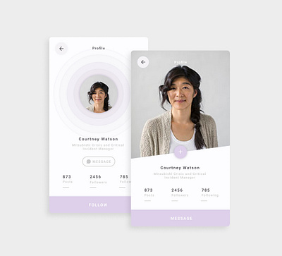 DailyUI 006 006 appdesign dailyui dailyux design design app ui design ui ux userprofile uxdesign