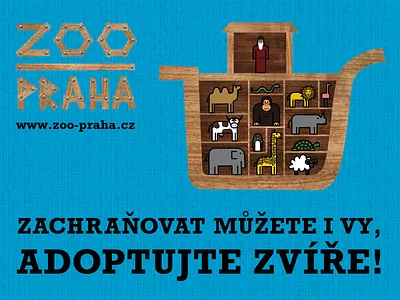 Prague ZOO – design concept brand identity concept illustration logo vector