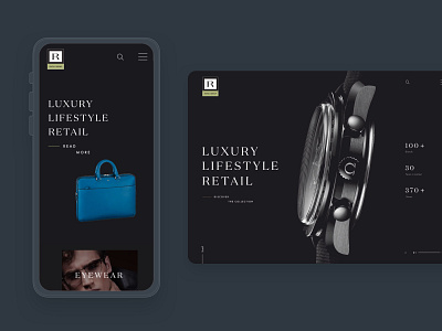 Rivoli Portfolio Website design luxury portfolio responsive ui web