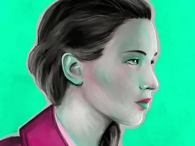 digital Sketch | 14032020 digital art digital drawing digital painting draw drawing illustration neon color paint painting portrait portrait drawing portraitstudy procreate