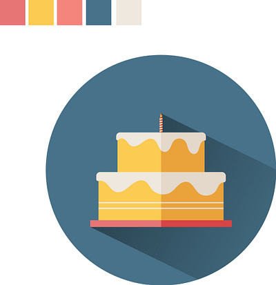 CAKE cake flat flatdesign illustrator web