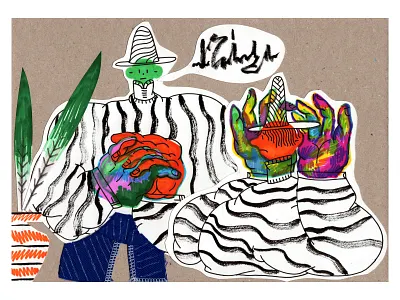 don't want hear characterdesign collage collage art illustration painting