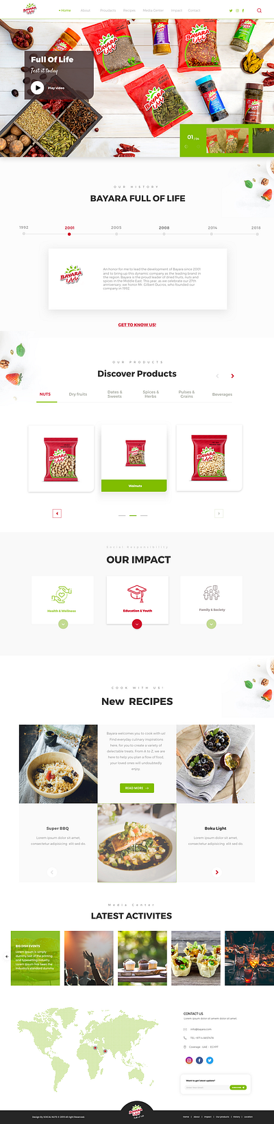 Bayara website design ecommerce product ui website