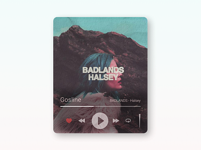 Daily UI 9 - Music Player app daily ui 009 daily ui challenge dailyui design music player player player ui ui