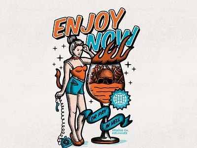 Attalus Co. | Pay in Hell apparel brand branding designforsale illustrator lettering music photography typography