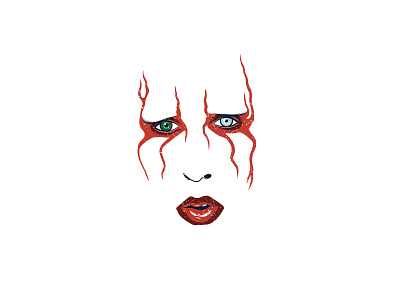 Icon - Marilyn Manson character design fan art illustration makeup marilyn manson music portrait vector