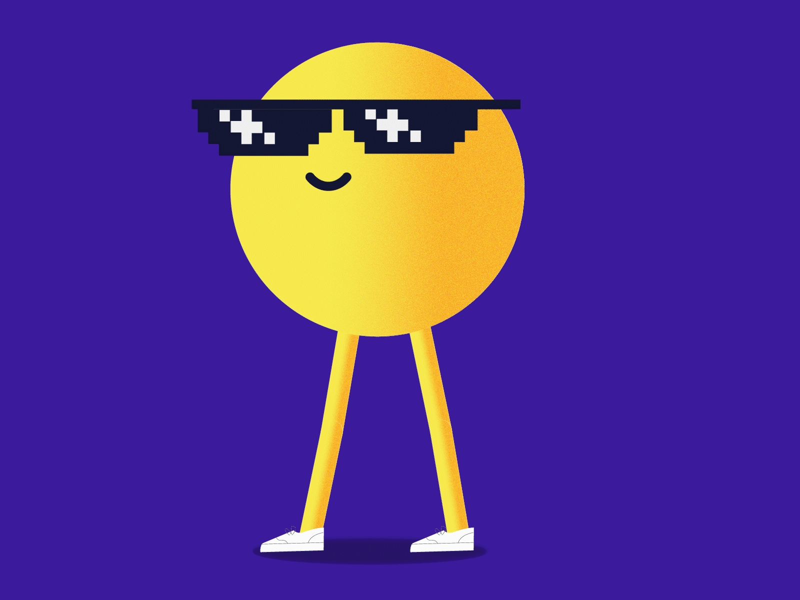 Mr Thugston 😎 animated gif animation animation 2d character animation characterdesign duik duik bassel loop walkcycle