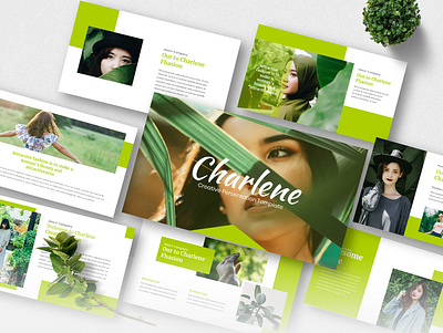 charline - Creative Persentation Template brand calor design google slides illustration keynote powerpoint powerpoint design powerpoint presentation powerpoint template typography