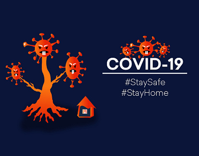 Stay Home Stay Safe animation art caracter corona virus covid 19 covid19 design design art illustration motion ui uiuxdesign vector web