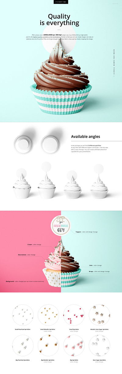 Cupcake Toppers & Wraps Mockup Set birthday cake cake mockup cupcake cupcake design cupcake mockup cupcake mockups cupcake template cupcake topper cupcake toppers design paper pattern patterns topper toppers wrap wraps wraps mockup wraps mockup set