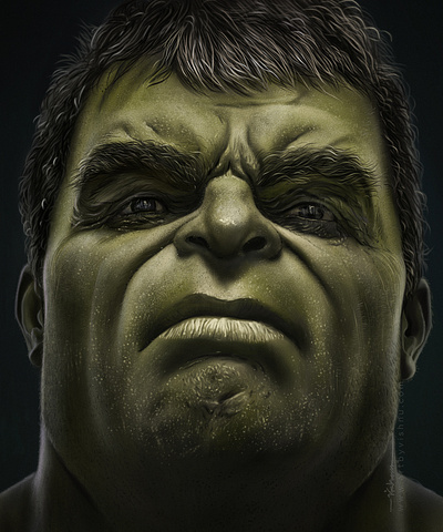 Halk art artbyvishnu character character design cute design digital digital painting face hulk illustration ipad pro marvel movie painting paintings photoshop procreate