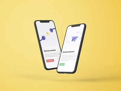 DailyUI Day 11 Challenge android clean design error experience flash illustrationer ios message minimal onboarding simple success ui ux uxer