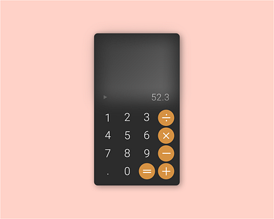 Daily UI 2 - Calculator app calculator daily ui daily ui 002 daily ui challenge design ui