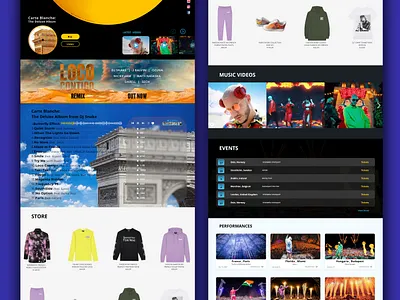 Dj Snake Website Concept adobe xd concept design desktop dj ecomerce events homepage landing page redesign snake store uiux ux ux design web web design website xd xddailychallenge