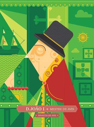 Dom Joao I, o mestre de Avis adobe illustrator character character creation illustration portugal vector vector art