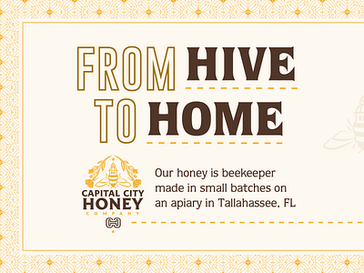 Capital City Honey Company - Brand & Package Design candle capital flower hive home honey honeybee logo star