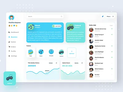 Light Game Menu Exploration app design icon typography ui ux vector web website