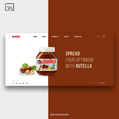 Nutella Website app branding design illustration logo ui ux web website