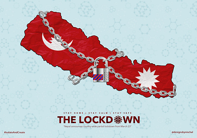 Nepal is locked down! corona graphic lockdown photoshop staysafe