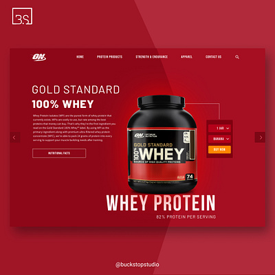 Optimum Nutrition Homepage animation branding design illustration ui ux website