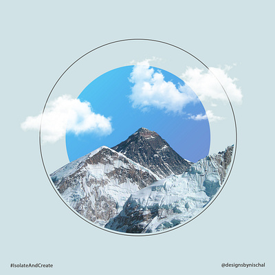 The Everest. digitalart everest graphicdesign graphics mountain nepal photoshop