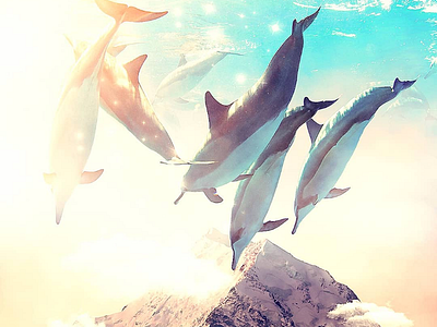 Delfines conceptart design fantasy graphicdesign photocomposition photomanipulation surrealism