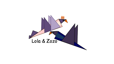 Flying Angels art bird icon birds design emoji fly illustration love origami original art sticker