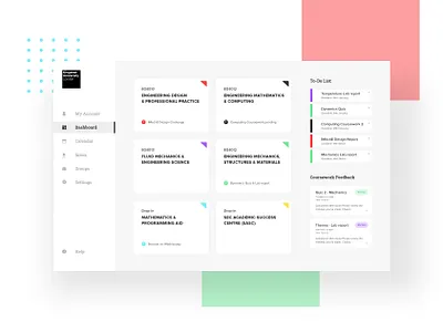 University Dashboard UI design flat graphic design minimal ui ui design uiux ux web web design