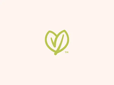 Birch Baby Brand Mark baby brand mark diapers heart icon leaf logo organic