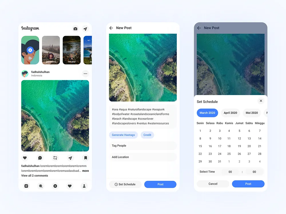 Instagram Redesign designs, themes, templates and downloadable graphic ...