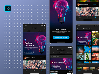 Subscription Entry Points adobe interaction design photoshop premium subscription ui ux visual design workflow