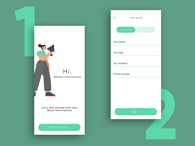 User Information-Concept UI~Part 1 dailyui dribbble illustration innspiration manivannan minimal sastra