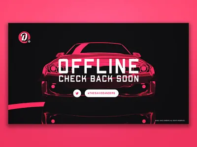 Offline Page automotive bmw branding car design offline page render stream streaming twitch ui