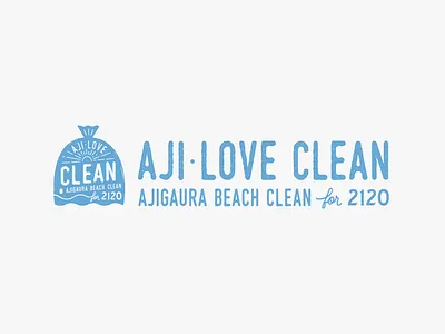 AJI-LOVE CLEAN logomark art direction asia beach beach clean branding design environment graphic design japan logo logomark logos logotype social sustainable visual identity visual identity design