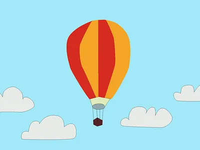 Hot Air Balloon design illustration