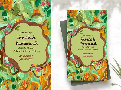 Wedding Invite branding design drawing illustration sketch ux