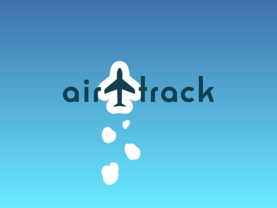 DailyLogo #12 - airtrack air airplane clouds dailylogo dailylogochallenge logo