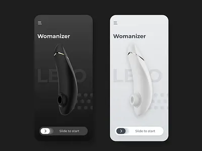 Smart sex toy - mobile app animation app control dark mode debut device first shot hello dribble interaction design interface light mode motion remote control sex sex toys smarthome toy ui ux vibration