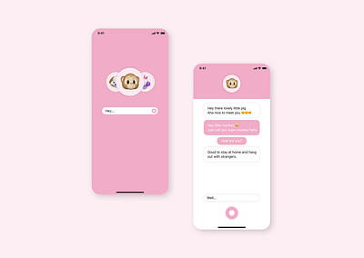 Zoo - Talk with strangers app mobile ui ux