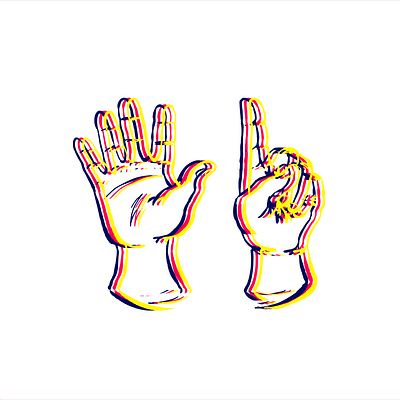 Social Distancing ASL asl branding classic design design digital digital art digital illustration digital painting drawing dribbble hand lettered hands illustration illustration art director design social distance social distancing typography vector