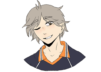 Suga (Haikyuu!!) - No Shading anime fanart haikyuu illustration