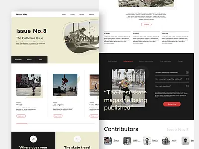 Magazine Landing Page app design ecommerce landing page product design ui ux web web design website