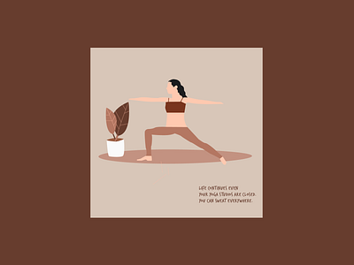 Flat Illustration Yoga Pose adobe illustrator ai character character design design illustration vector