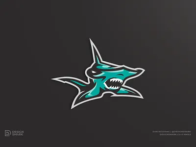 Hammerhead Shark bold lines hammerhead shark illustrator mascot logo mascot shark shark shark branding shark illustration shark logo shark week sports mascot thick lines vector